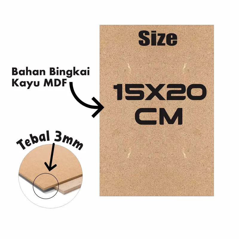 Hiasan Dinding Motivasi Media Bingkai Kayu MDF PROMO TERMURAH 6