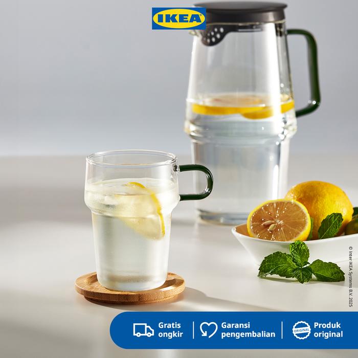 Gambar IKEA SKINNFISK Gelas Dengan Gagang Bening Bahan Kaca 350ml dari IKEA Indonesia Kota Administrasi Jakarta Timur Tokopedia