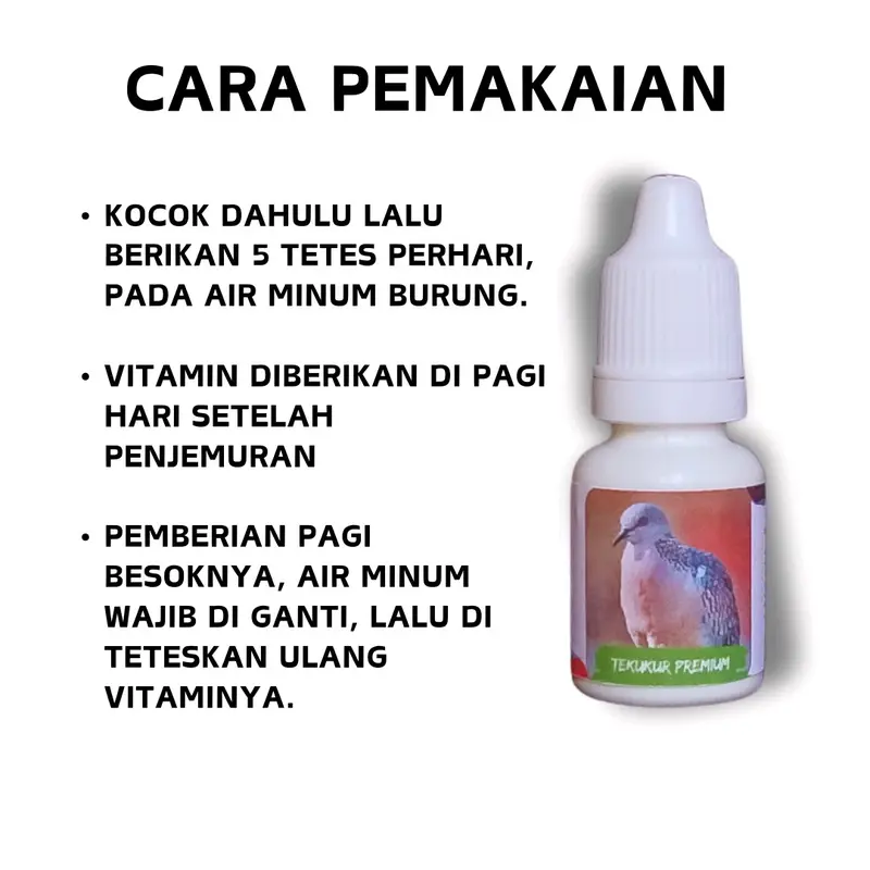 Vitamin Burung Derkuku Tekukur Gacor 3