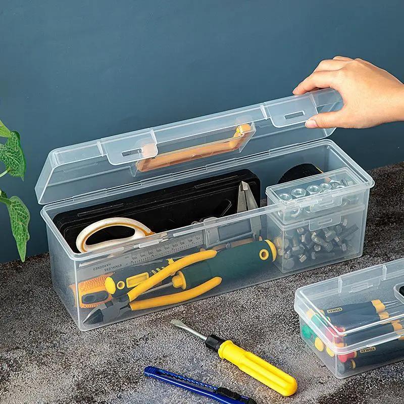 Rõ Ràng Công Cụ Lưu Trữ Trường Hợp 7Pcs Đa-Ngăn Thiết Lập Bền Organizer Cho Vít…