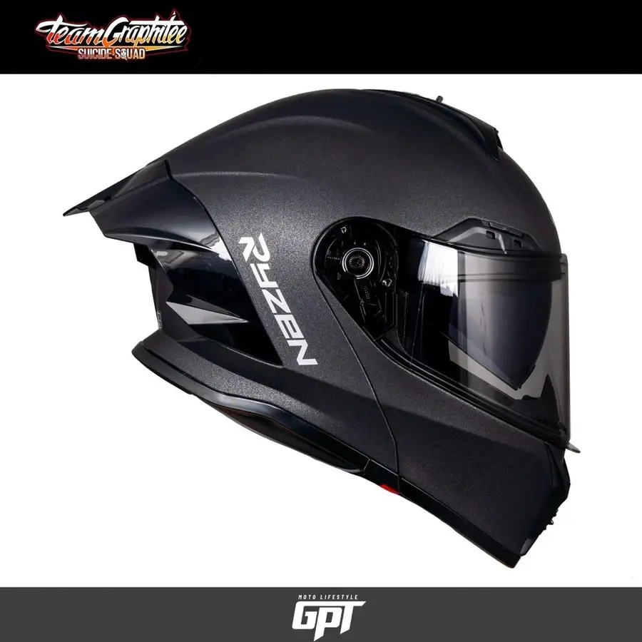 ＺＲＸ400 RYZEN HELMET ZX400V V2 XV MODULAR dual visor w/ aggressive spoiler