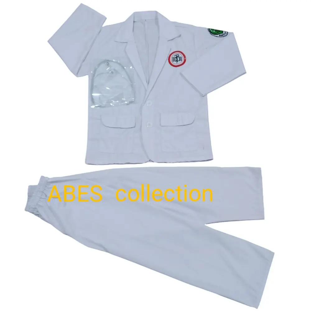 baju setellan anak profesi dokter/setellan jas dokter anak laki laki/perempuan