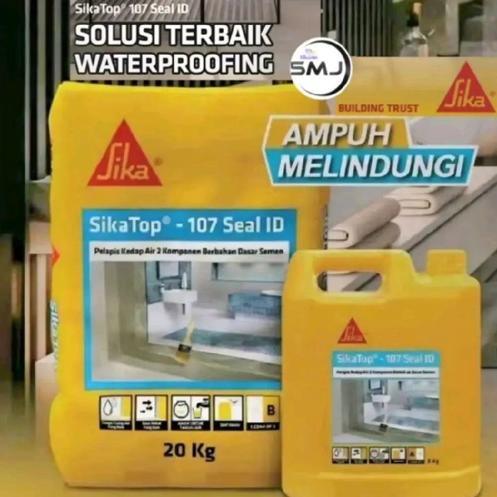 Sika Top 107 Seal 25kg Set (A+B Set) 20kg+5kg Set Cairan Sikatop 5kg Sika Top 107 Plus 4 kg SikaTop Seal 25Kg Set Waterproof