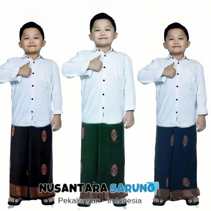 sarung anak instan karet pinggang sarung batik anak gus iqdam usia 1-11 tahun cod 2