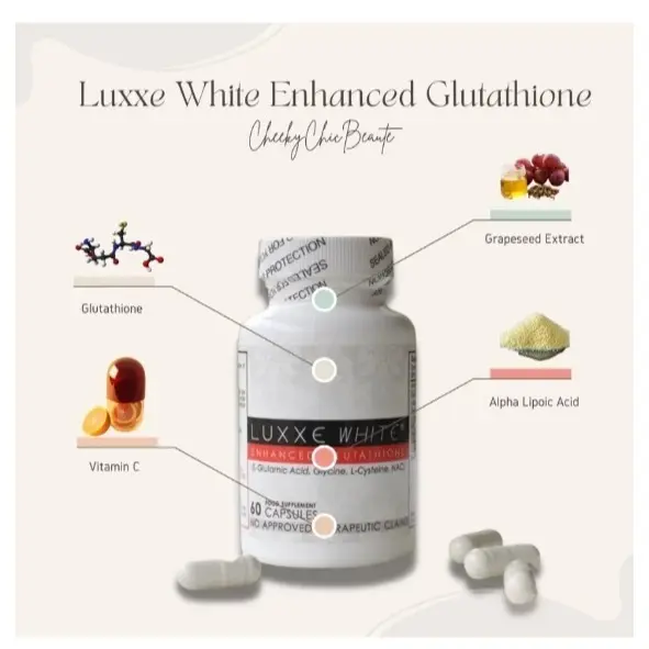 Authentic Luxxe White Enhanced Glutathione Capsules 60 Caps FDA Approved Skin Whitening & Radiance Best Seller - TikTok Shop Philippines Authentic Luxxe White Enhanced Glutathione Capsules 60 Caps FDA Approved Skin Whitening & Radiance Best Seller - TikTok Shop Philippines