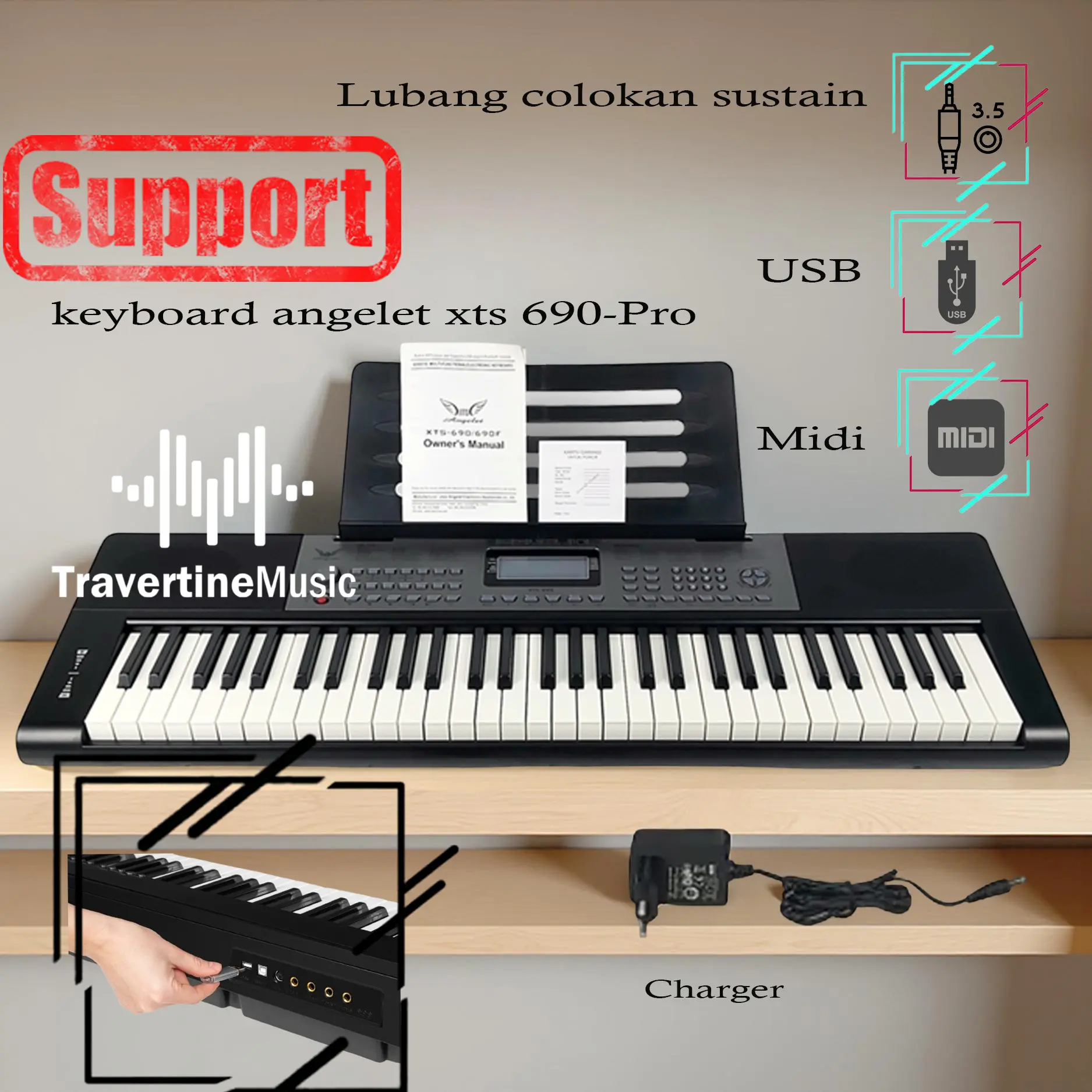 KEYBOARD ANGELET XTS 690 PRO 61 KEYS LIMITED PROFESIONAL
