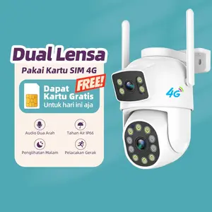 [NEW]V380 G5A-4G CCTV Outdoor Camera HD Multi Penglihatan Malam Lensa Ganda Kamera keamanan Pelayaran PTZ