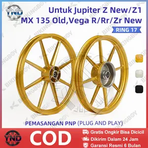 Velg Racing Rims Ring 17 BIKINGBOY 8 Palang Set Komplit Ring | Velg Depan Belakang Jupiter MX 135 / Jupiter Z / Vega ZR / F1ZR | Ukuran 1.4-17 1.6-17 indonesia