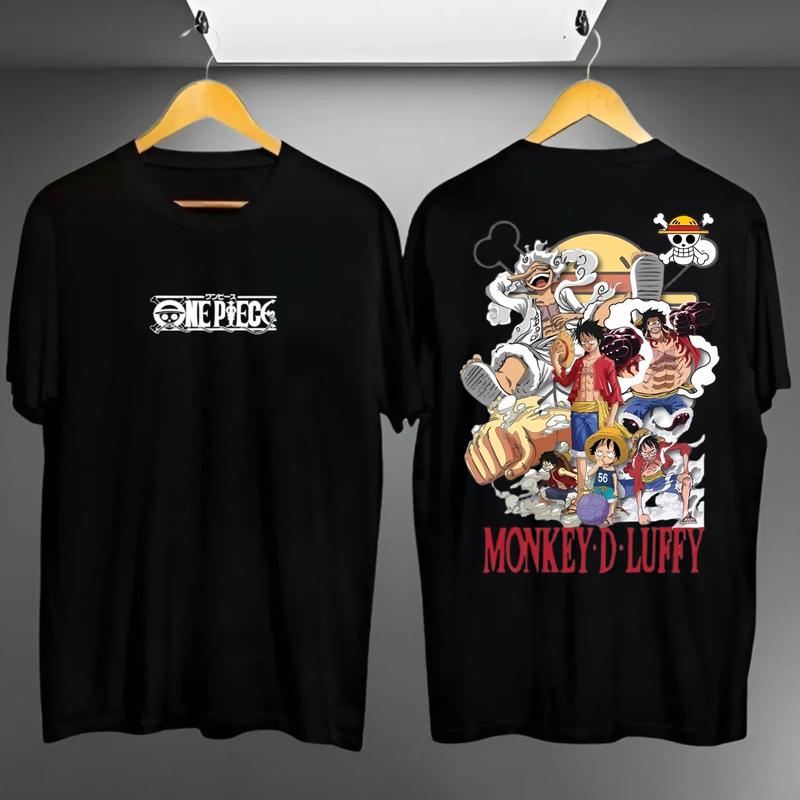 Product Introduction of Kaos Distro Motif Luffy Punch Sablon Digital Printing Unisex Lengan Pendek - Keren, Dewasa, Panjang, Pria, Oblong, Katun 22