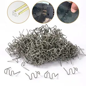 GOOD 100PCS Kawat Las Plastik Bodi Motor Bumper Mobil Staples Refill Panjang 15mm Kuat Menangani Panas dari Las Multifungsi untuk Perbaikan Komponen Rusak