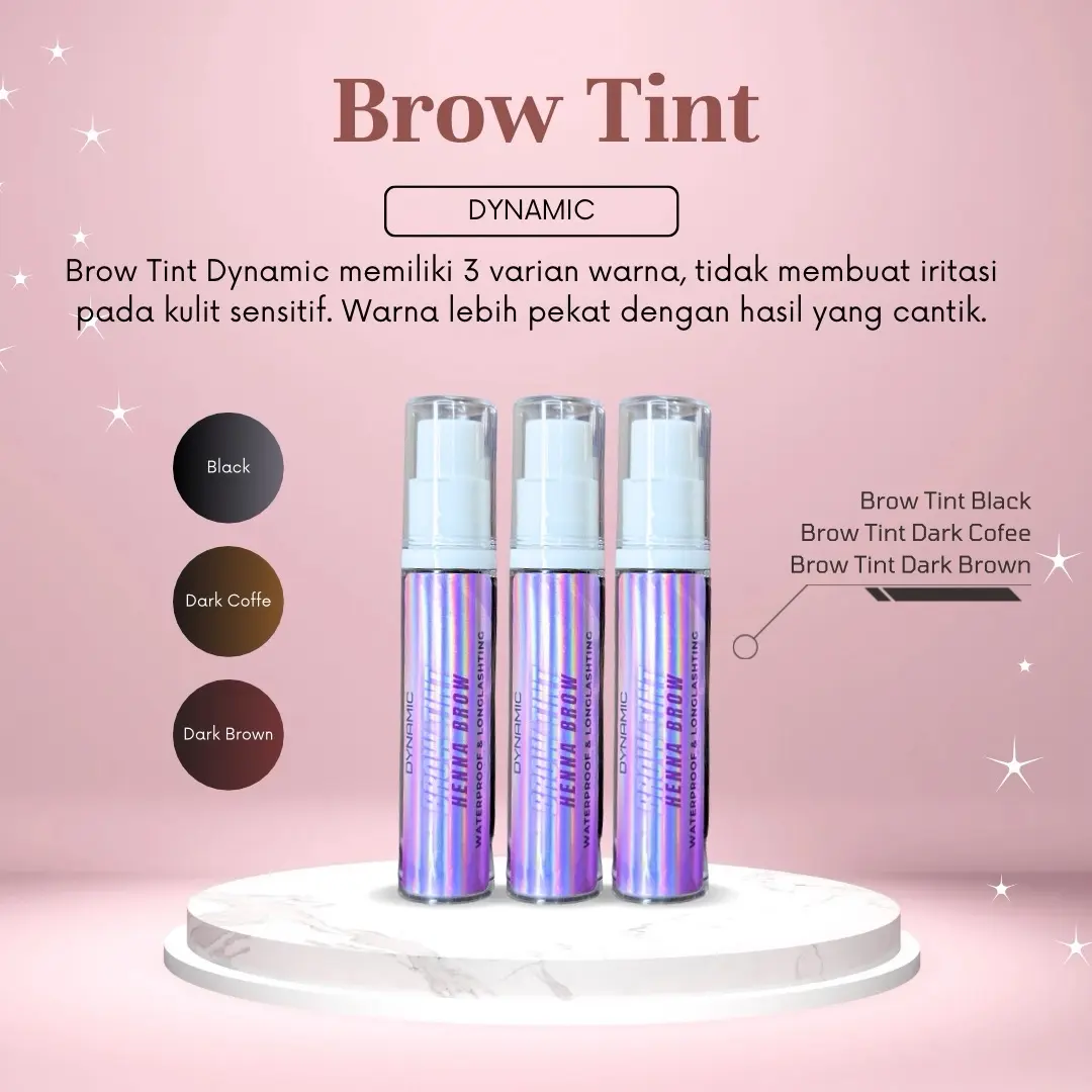 Brow Tint Henna Alis tahan lama pigmented aman kulit sensitif