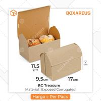 Gambar Snack Box Dus Roti Kue Gift Packaging Kotak Kado Souvenir | RC Treasure - Brown dari Box Are Us Kota Bandung 1 Tokopedia