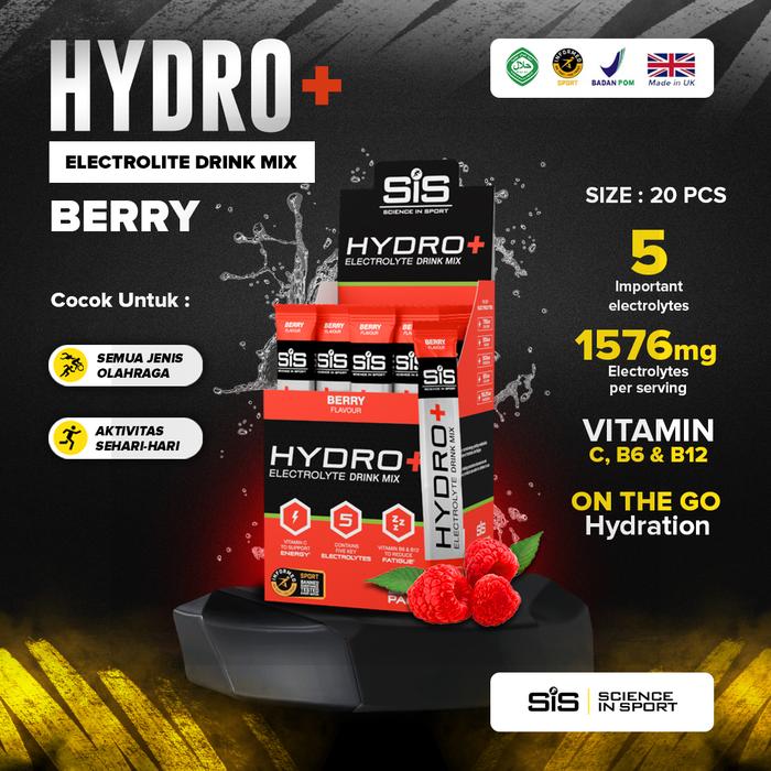 Gambar SIS Hydro+ Electrolite Drink Mix Powder 1 Box 20 sachet - Lemon dari SIS GO Indonesia Kota Administrasi Jakarta Barat 5 Tokopedia