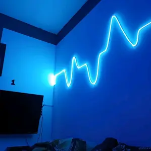 [19] Lampu strip Detak jantung LED Neon Flex 220V 1 2 3 4 5meter Mudah Dibentuk Lampu Detak Jantung estetik