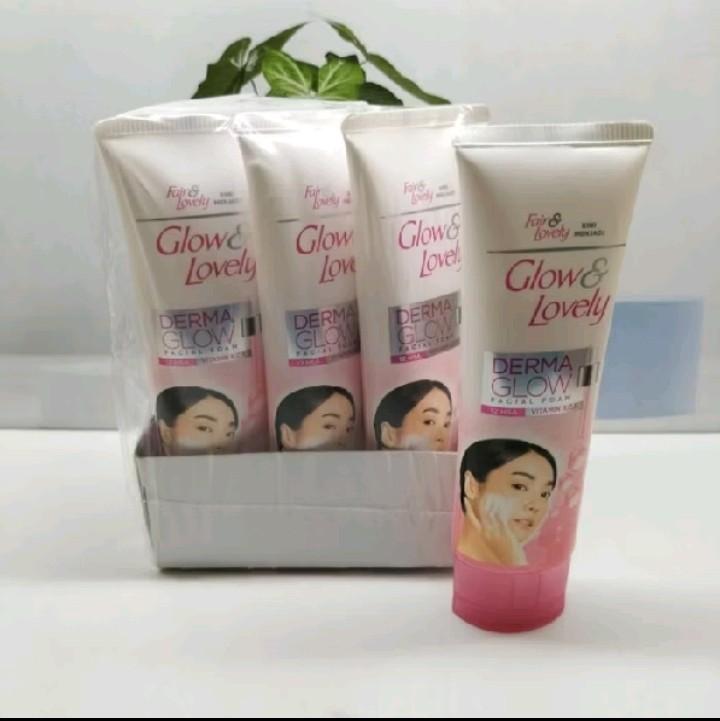 6 Pcs - Facial Foam Fair&Lovely Derma Glow 50gr Originall //  Pembersih Wajah 0
