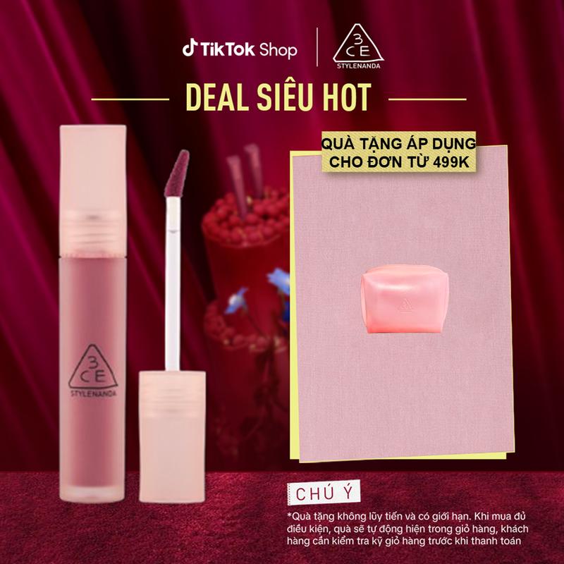 Son kem lì lâu trôi nhẹ môi Blur Water Tint-3CE Blur Water Tint
