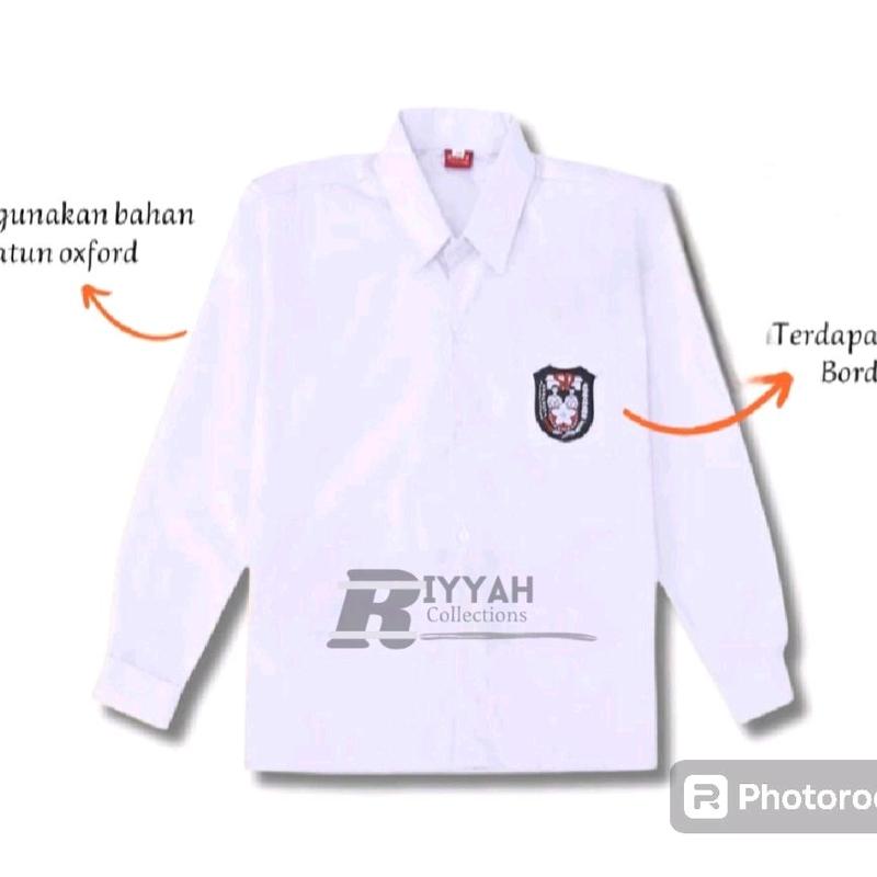 seragam sekolah baju SD,SMP/MTS/SMA/SMA lengan panjang kain oxford sablon bordir Kerja Pendek Safety Pria Wearpack Coklat 2