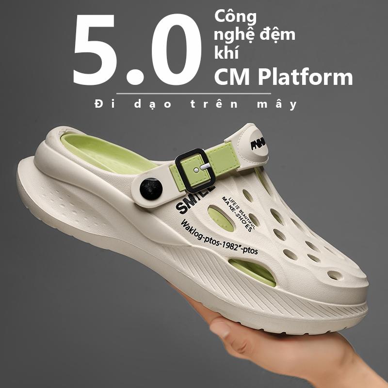  Dép Lê Nhẹ Unisex Chất Liệu EVA Thoáng Khí Mềm Mại Thích Hợp Cho Các Hoạt Động Ngoài Trời Dép Chống Trượt Dép Đế Dày Dành Cho Nam Và Nữ Chiều Cao Gót 5Cm Thích Hợp Cho Giày Đi Lại 