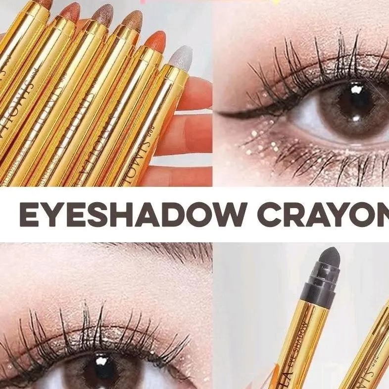 Eyeshadow Pensil 2 In 1 Matte Glitter 6 Warna Eyeshadow Pensil 2 In 1 Plus Brush myh