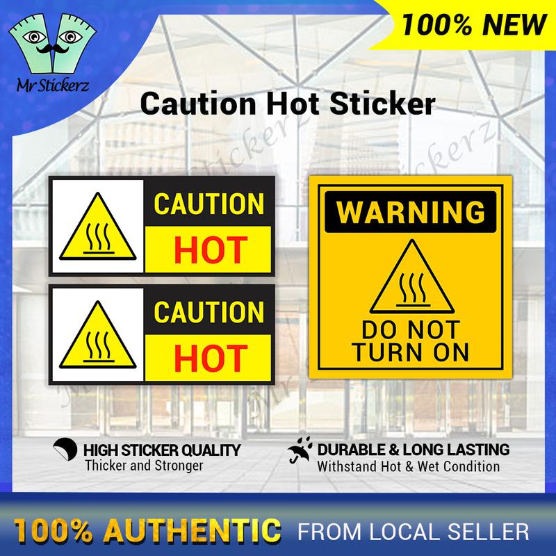 Do Not Touch Caution Hot Sticker High Sticker Quality Durabl - TikTok ...