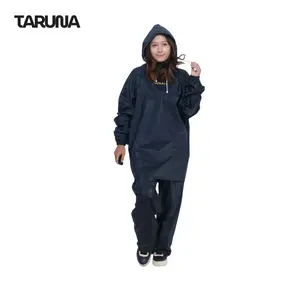 Raincoat / Jas Hujan Model Hoodie TARUNA Pria Wanita Bahan PVC 100% Original Premium
