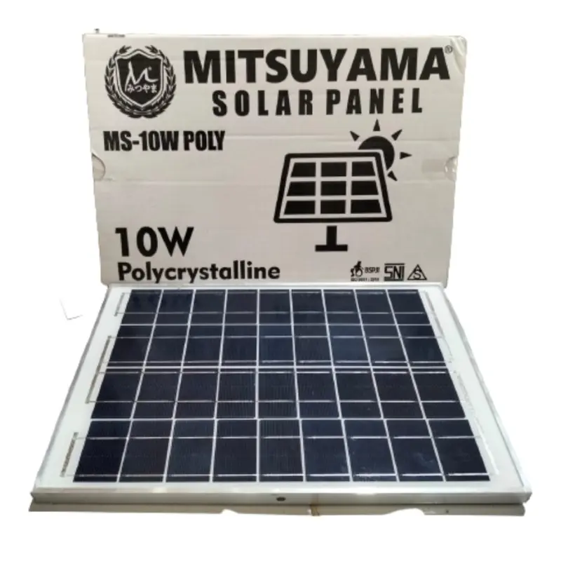 SOLAR PANEL ms 10w/ 10wp POLY CRYSTALLINE SOLAR CELL PANEL SURYA 10 WATT 3
