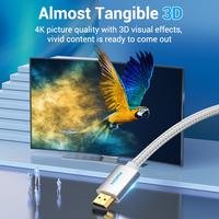 Gambar Vention Kabel HDMI UHD 4K 60hz Male to Male Cotton Braided 15M - AAB dari Vention Flagship Kota Administrasi Jakarta Utara 3 Tokopedia