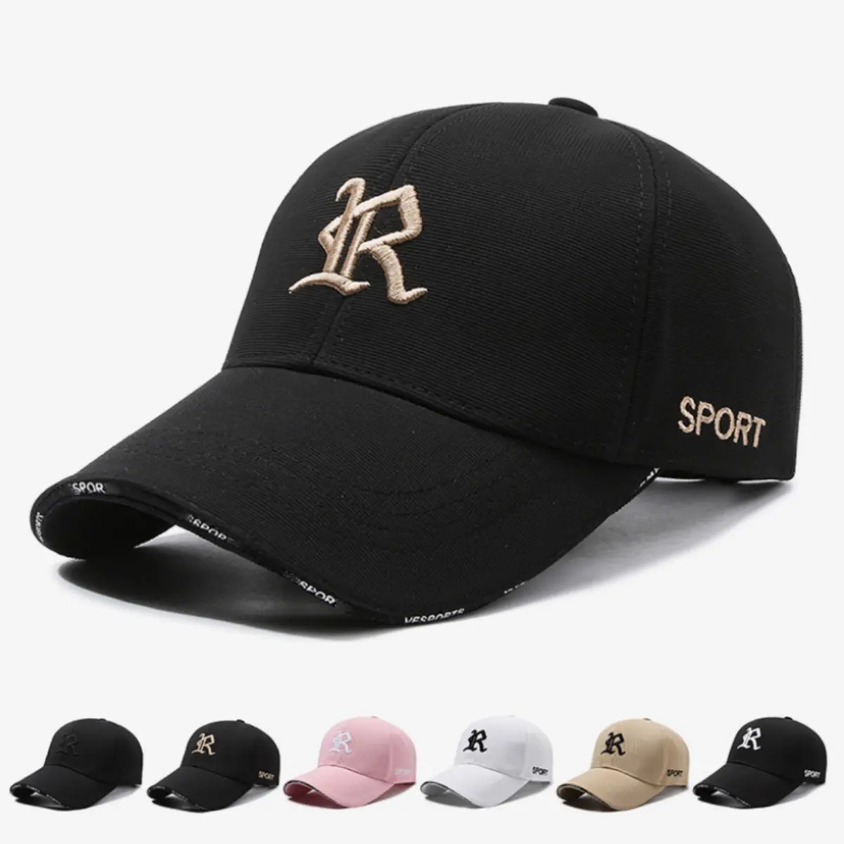 Topi Baseball cap premium Logo R fashion Topi snapback wanita pria unisex Hat casual distro import Sport outdoor korea Topi dewasa keren terbaru murah