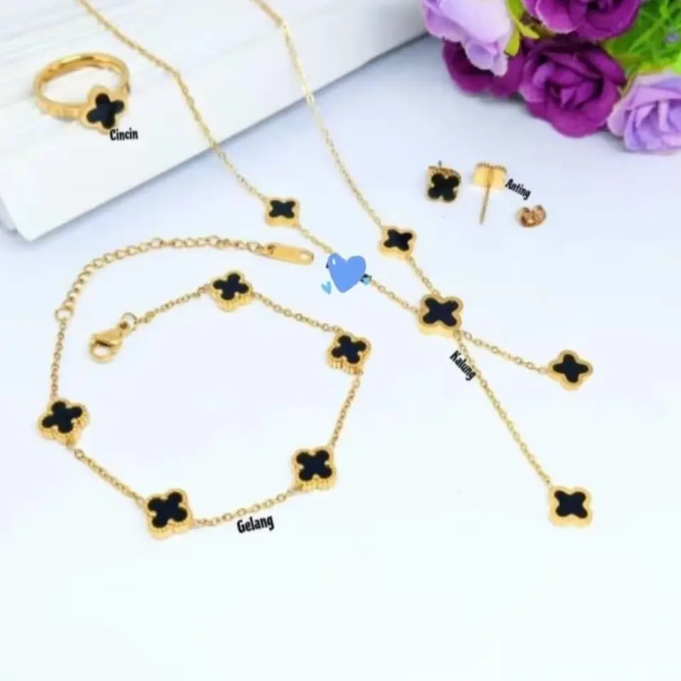 Kalung Jurai Wanita Model Terbaru Titanium Anti Karat Elegan