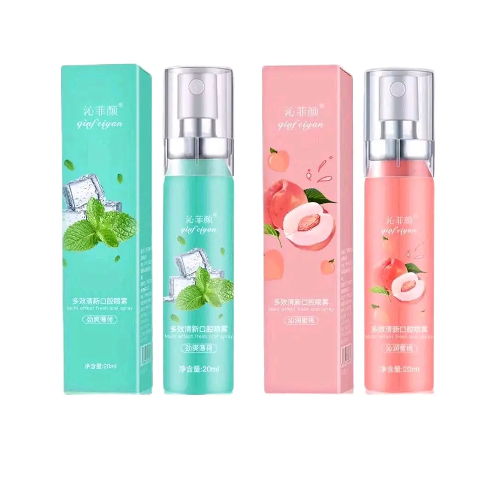 Spray Mulut Qinfeyan Spray Pewangi dan Penyegar Mulut Tahan Lama Bau Mulut Hilang