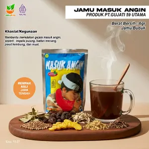 Jamu Masuk Angin - Meredakan Gejala Masuk Angin // Bubuk // 6 Gram // Isi 10pcs