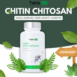 ( Meredakan Asam Lambung & Gerd Selamanya) Tiens Chitin Chitosan Capsules Original Alami Segel Halal BPOM