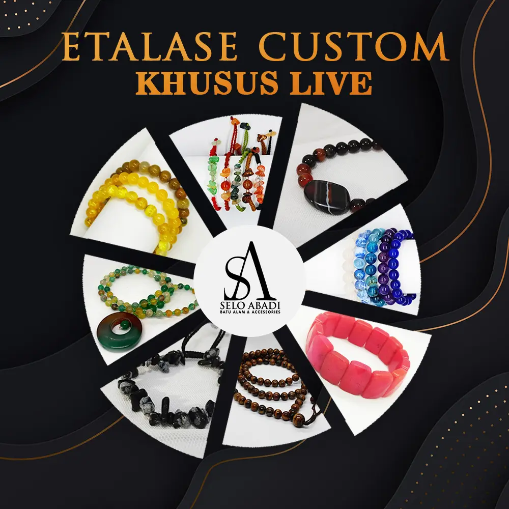Etalase produk handmade gelang khusus custom request sesuai live