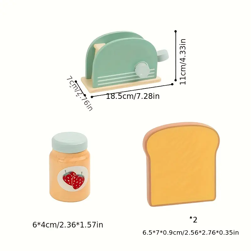 Wooden pop-up toaster toys Children's toys, toaster toys, Montessori Pretend Play food Kitchen accessories, suitable for toddler girls and boys (toaster) barrel figure daki pucky  bubble hirono  echo