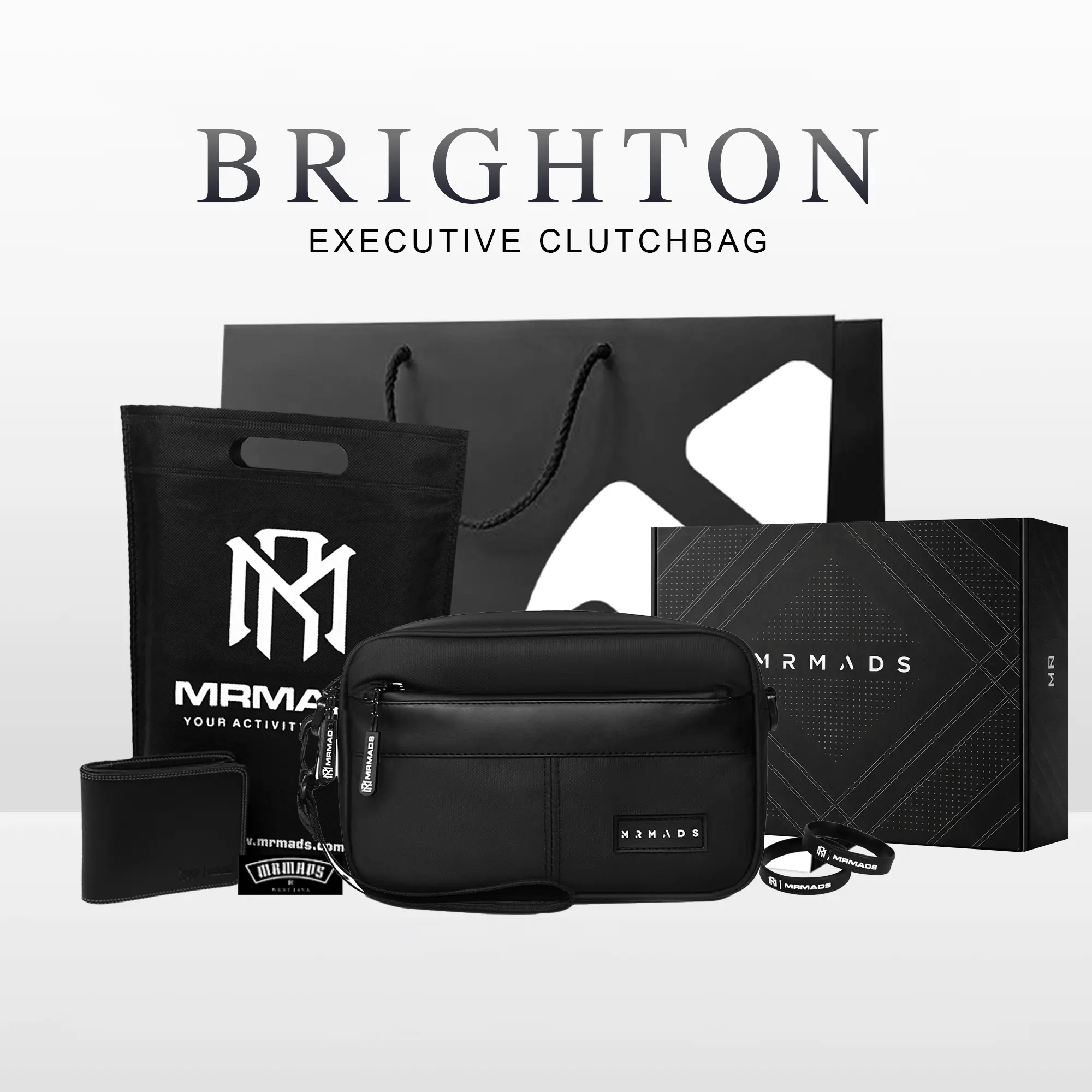 Mr Mads - Brighton Clutch Bag Beyond Convenience - Pouch Pria Wanita Tas Selempang Hand Bag Sling Bag Shoulder Bag - Waterproof