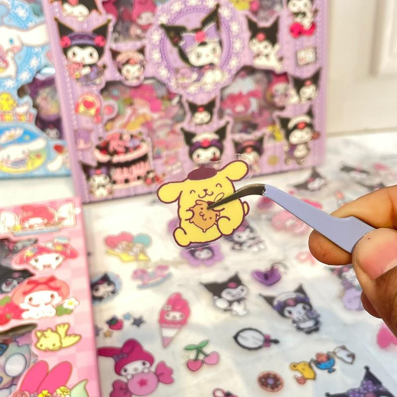 Stiker 100 Lembar Sanrio CYK ST-1404 Kuromi Cinnamoroll My Melody 2