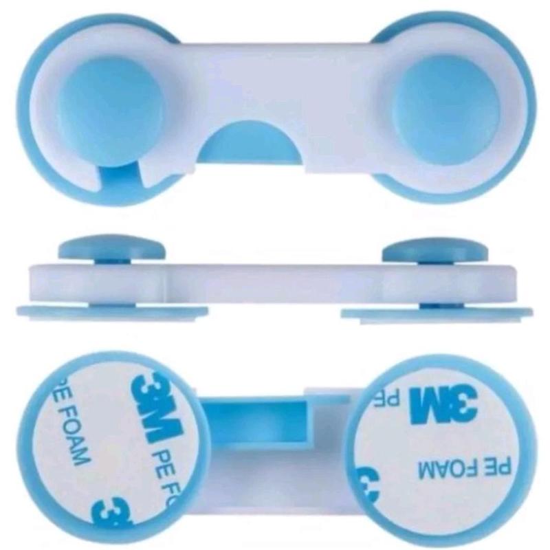 Pengaman Laci Lemari Pintu Kulkas /pengait laci safety lock serbaguna Bayi 3