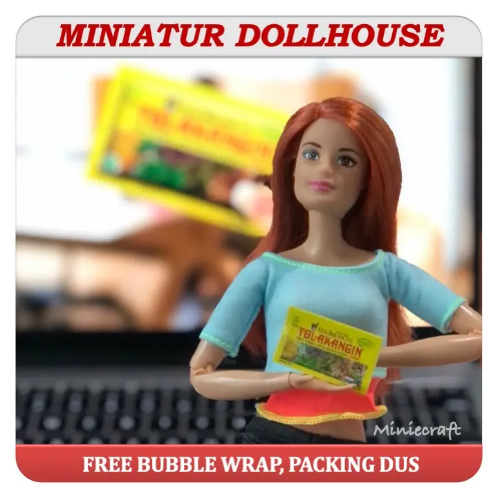 MINIATUR DOLLHOUSE TOLAK ANGIN SACHET PAJANGAN / MAINAN BONEKA BARBIE