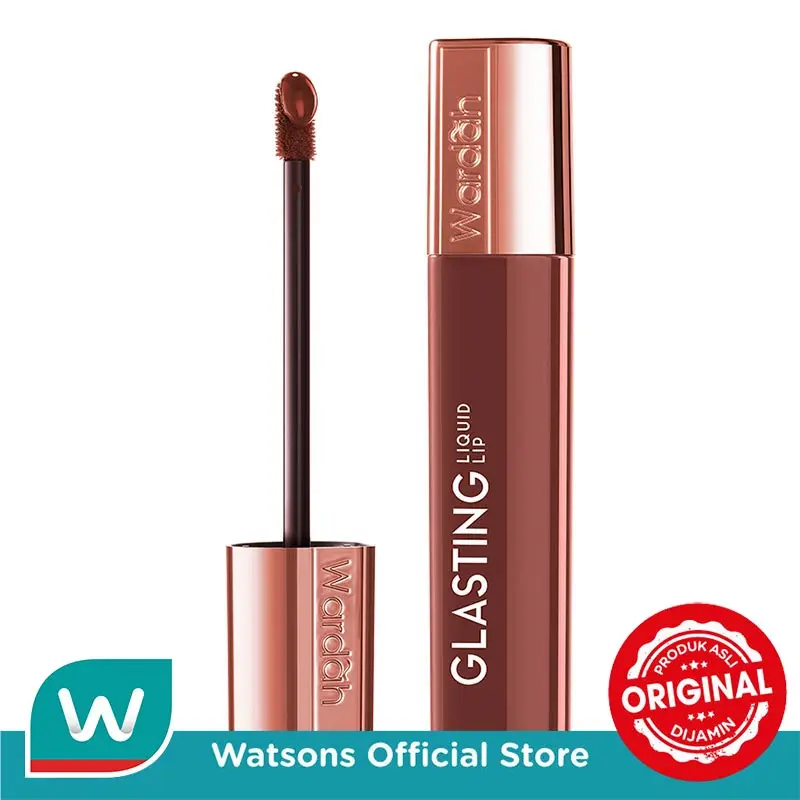 Wardah Glasting Liquid Lip 09 Fudgy Toffee 3.5g 1