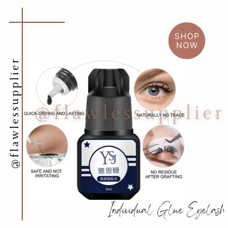 Glue YSJ Eyelash Extension For Individual Personal Eyelash Glue Lem Extention Lem Bulu Mata 5 ml Tidak Perih Tahan Lama 3