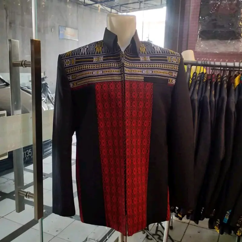 JASKET KOMBINASI MOTIF SUMATERA 6