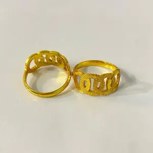 Cincin lapis emas 24.K asli [100% mirip emas 24] Berat seperti emas asli,Dijamin Awet&Bergaransi!!!