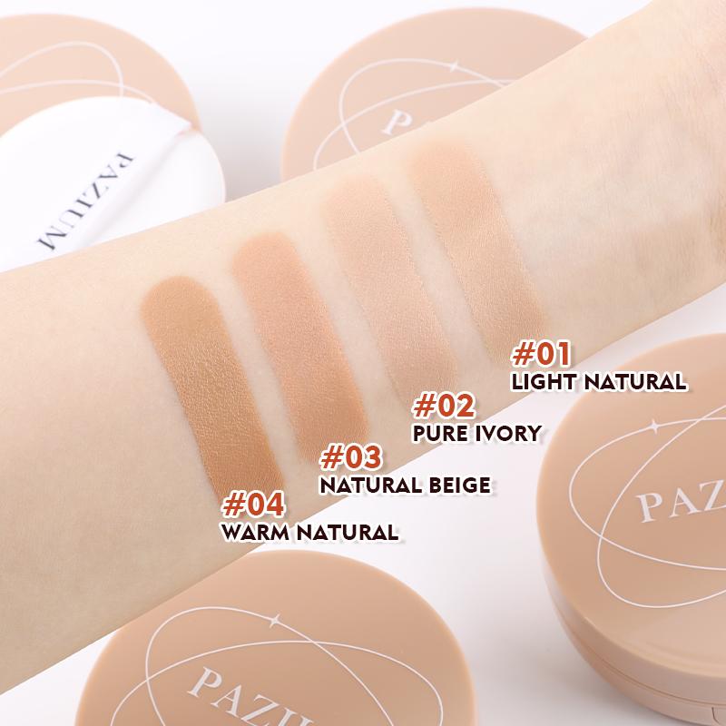 Product Introduction of 【SG Ready Stock】PAZIUM Air Cushion BB Cream Natural Long-lasting Waterproof Brighten 4 Colors Cosmetics for Women Makeup Powder Smooth Silky 4