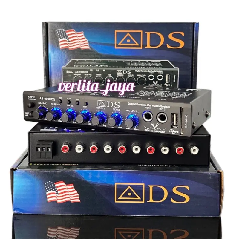 Parametrik preamp ADS AB-999KEQ equalizer Bluetooth Usb mmc dan karaoke sound digital 2