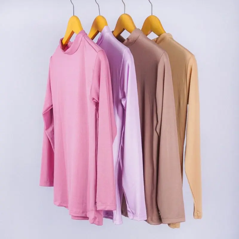 [READY SIAP KIRIM] Manset Baju TURTLENECK sampai leher / Manset Dalaman Dewasa / Atasan Muslim Dalaman Kebaya 4
