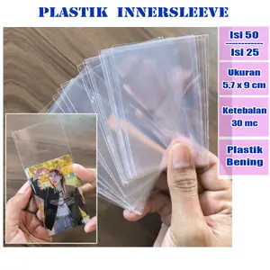 Inner Sleeve Photocard isi 25 dan 50 Ketebalan 30 Micron Inner Sleeve Photocard isi 25 dan 50 Ketebalan 30 Micron