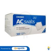 Gambar ONEMED AC SWABS 2% BOX 100 PCS dari Apotek Duta Farma 2 By GoA Kota Surabaya 2 Tokopedia