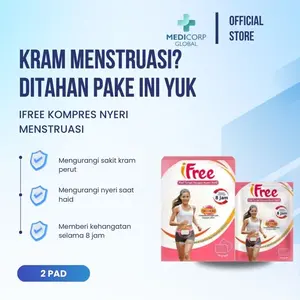 Ifree kompres hangat nyeri haid menstruasi / kram perut isi 2 pad