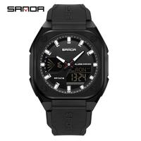 Gambar Jam Tangan Pria Digital Analog Sport SANDA 6268 - Hitam Hitam dari Sanda.idn Kota Administrasi Jakarta Barat 1 Tokopedia
