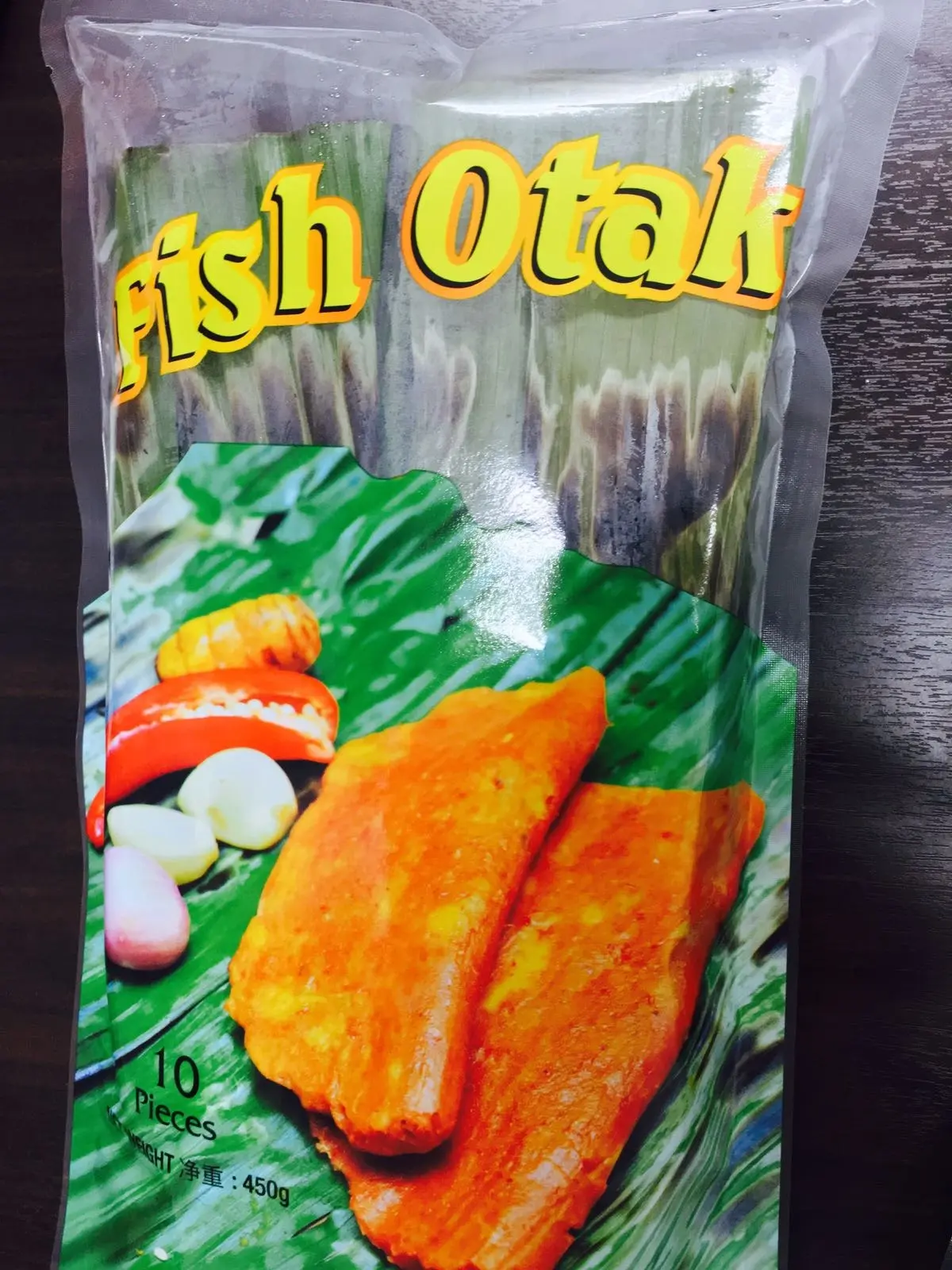 Ho Lee Foods TB10 Fish Otak Frozen - Halal Otah Big with Leaf (10pcs/pack)
